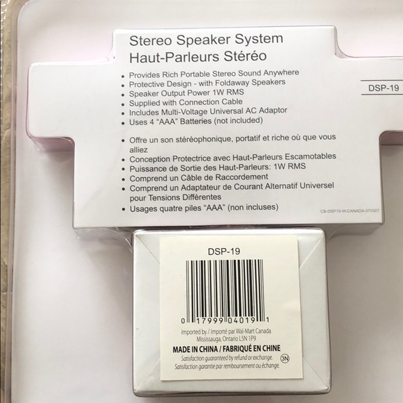 Brand New Durabrand Stereo Speaker System - Picture 5 of 6